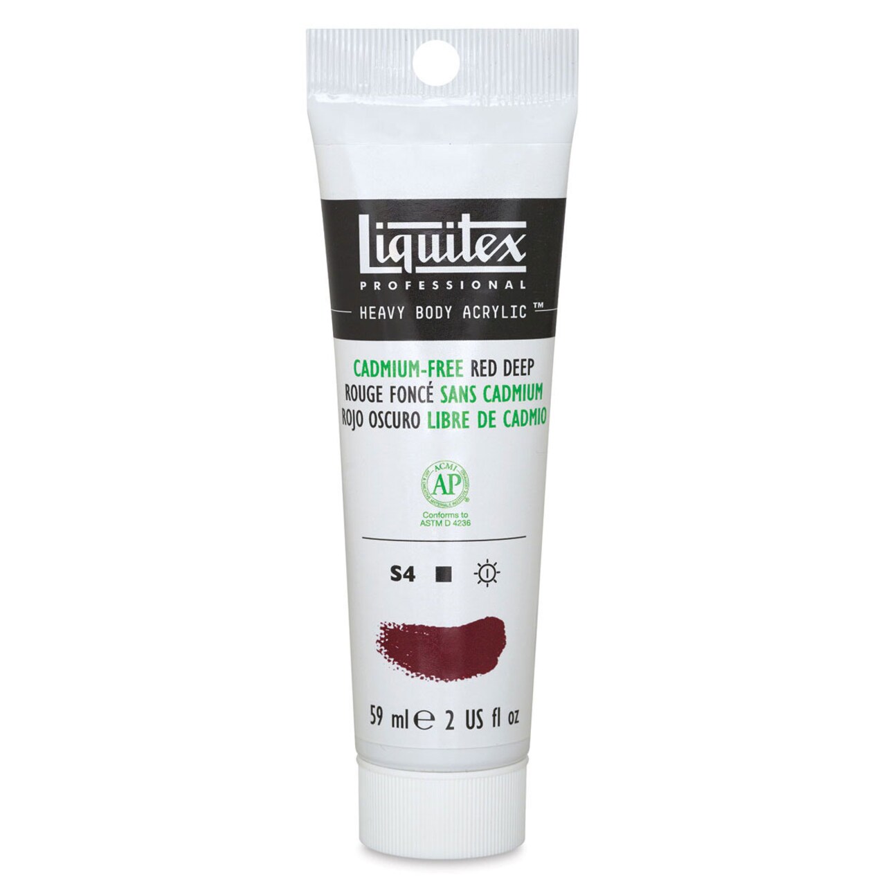 Liquitex Heavy Body Artist Acrylics - Cadmium-Free Red Deep, 2 oz